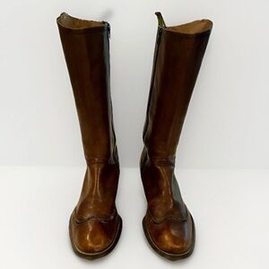BIVIEL Western Style Brown Leather Boots EU 39 - 8.5 U.S.